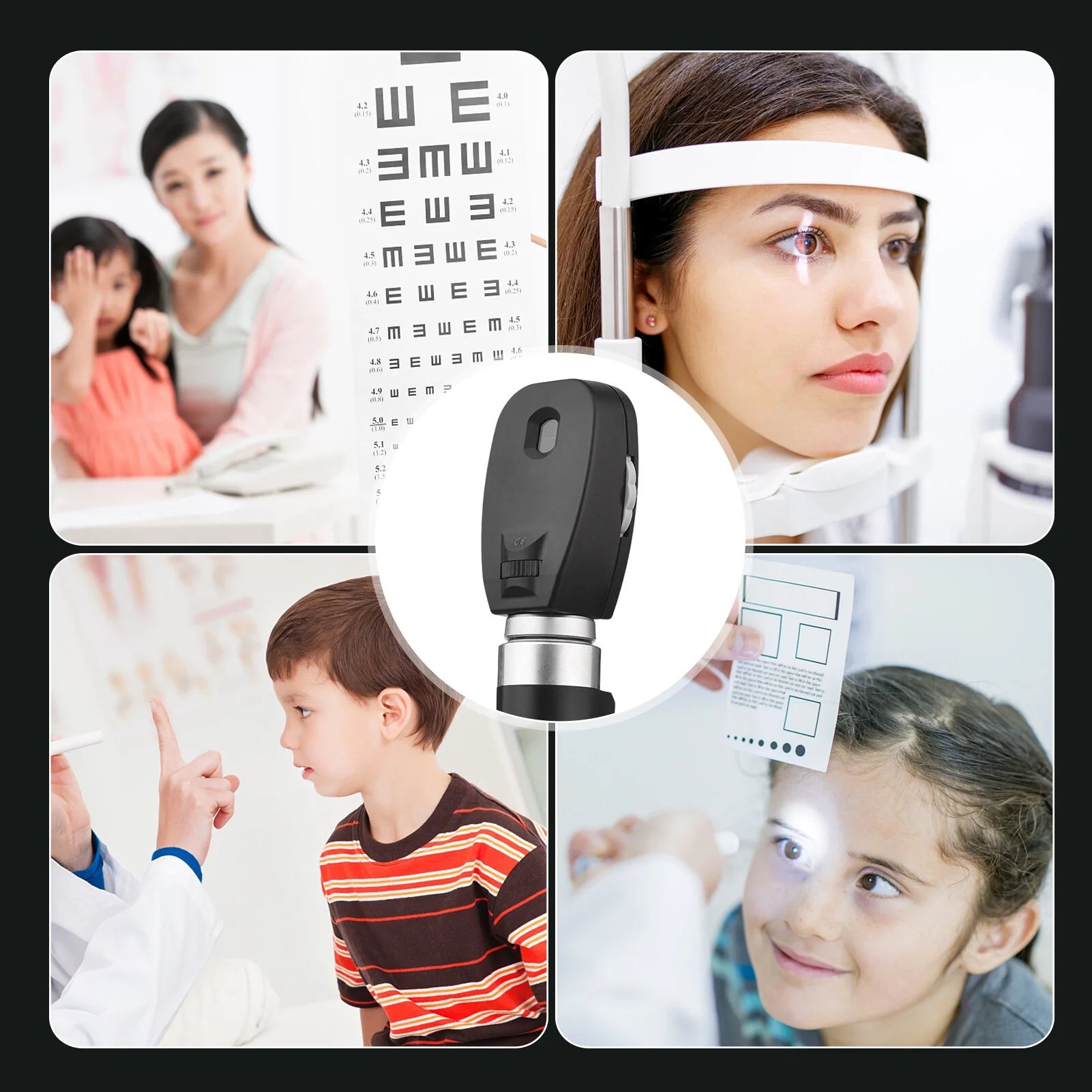Handheld Ophthalmoscope with 5 Apertures F69636