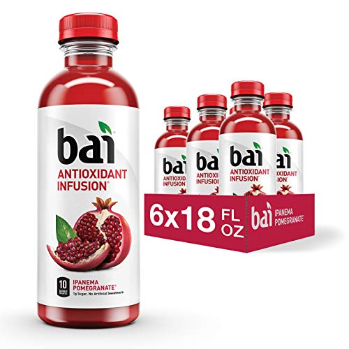 Bai Coconut Flavored Water, Molokai Coconut, Antioxidant Infused Drinks, 18 Fluid Ounce Bottles, (Pack of 12)