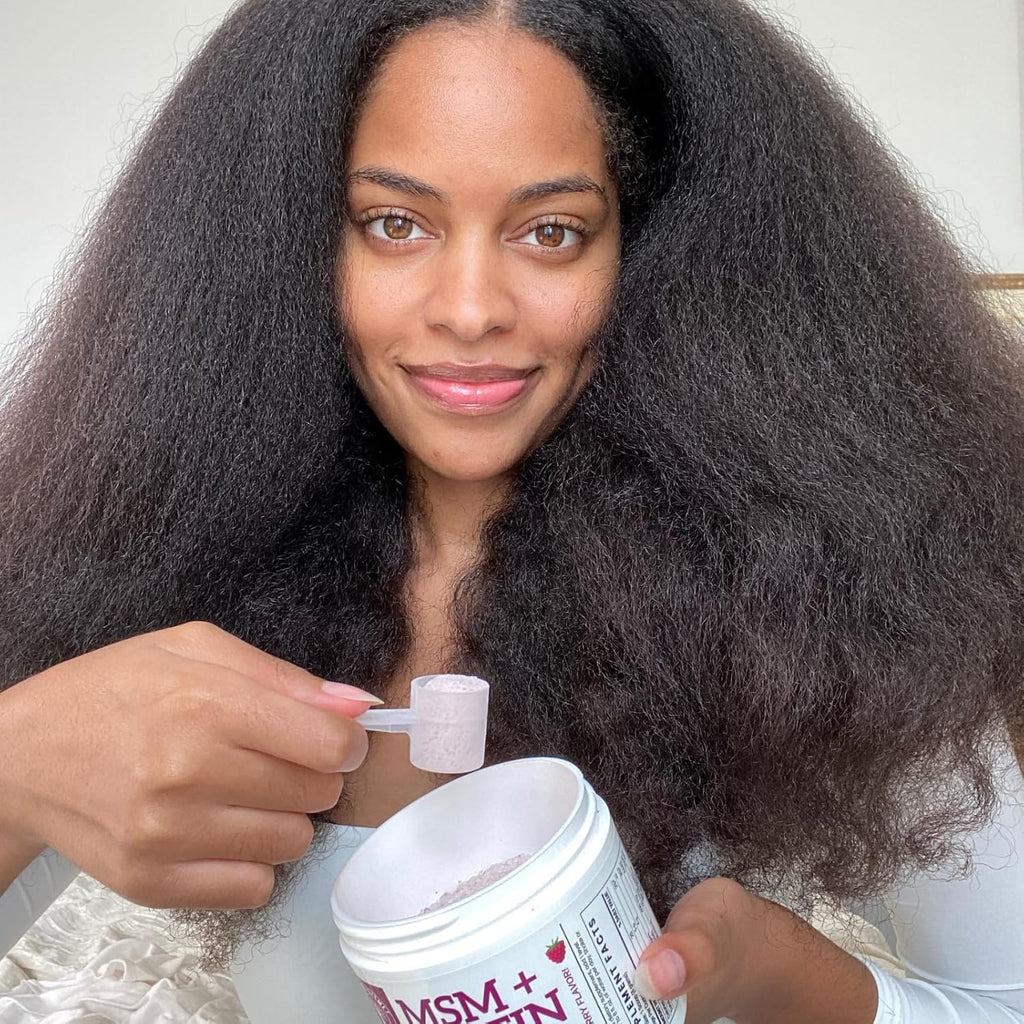 MSM + Biotin Hair Nutrient Blend Powder for Hair Volume and Health, 8.5 oz G5315