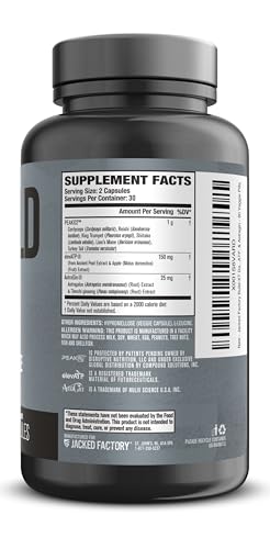 Daily Muscle Builder Supplement for Strength & Growth - 60 Veggie Pills U9496