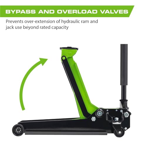 3-Ton Quick Rise Aluminum Floor Jack with Dual Pump Pistons P546655