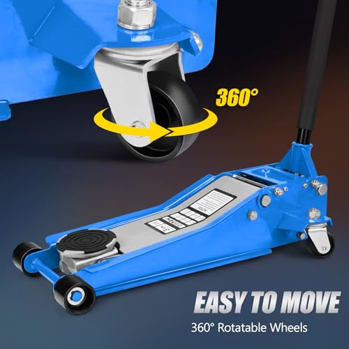Low Profile Floor Jack with Dual Pistons for Cars & SUVs R835042