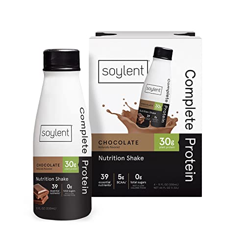 Complete Protein Shake, Chocolate, 30g Protein, Vegan, Dairy Free, 11oz (12 Pack) Q8795