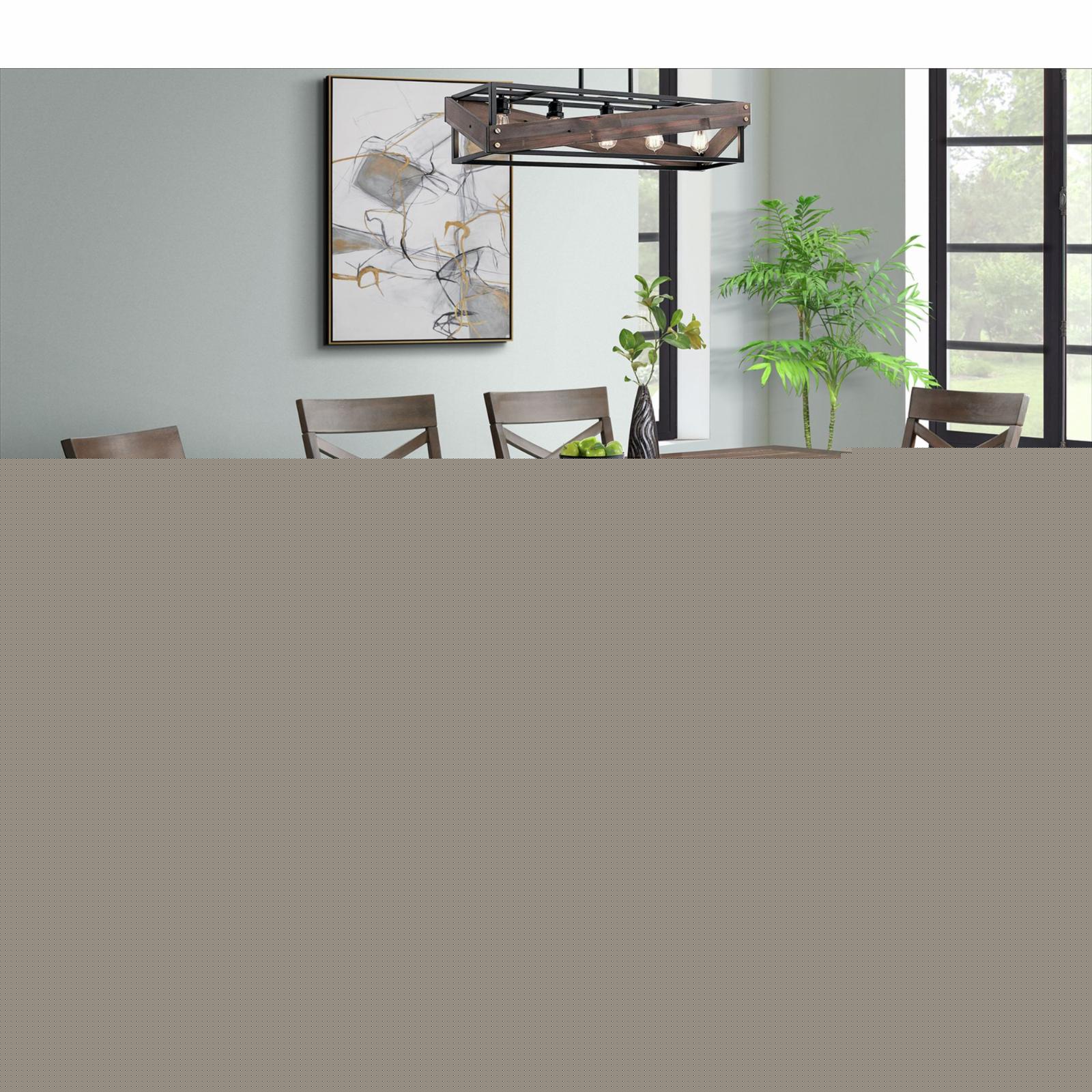 6PC Counter Height Dining Set with Table, 4 Side Chairs and Bench L72592