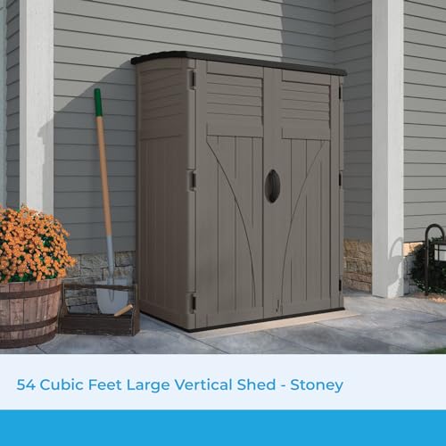 Outdoor Storage Shed with Lockable Double Doors, Weather-Resistant O4983