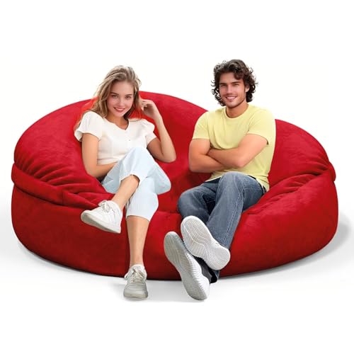 Bean Bag Chair for Adults 3FT, Soft Removable Cover, Light Gray X3039