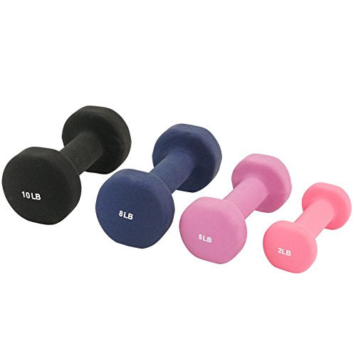 Neoprene Coated Hex Dumbbell Pair for Home Gym Workout S960005