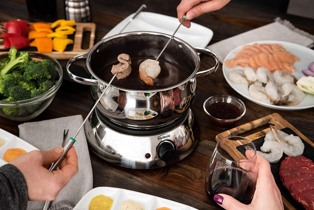 3-in-1 Electric Fondue Set, 81 Ounce, Silver W15391