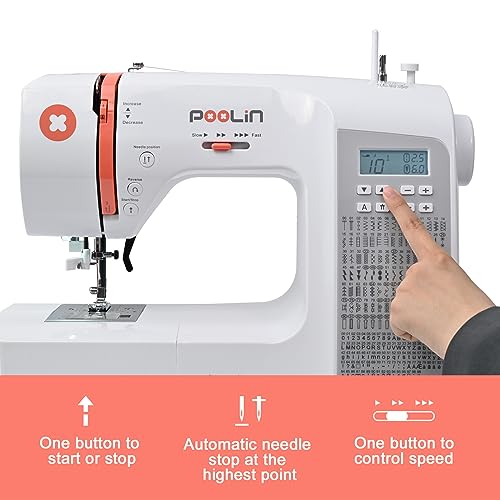 Self Threading Sewing Machine with Expansion Table and Accessories A4158