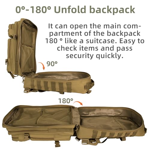 Tactical Backpack 45L Assault Pack 3 Day Molle Daypack Camping Outdoor Rucksack G668