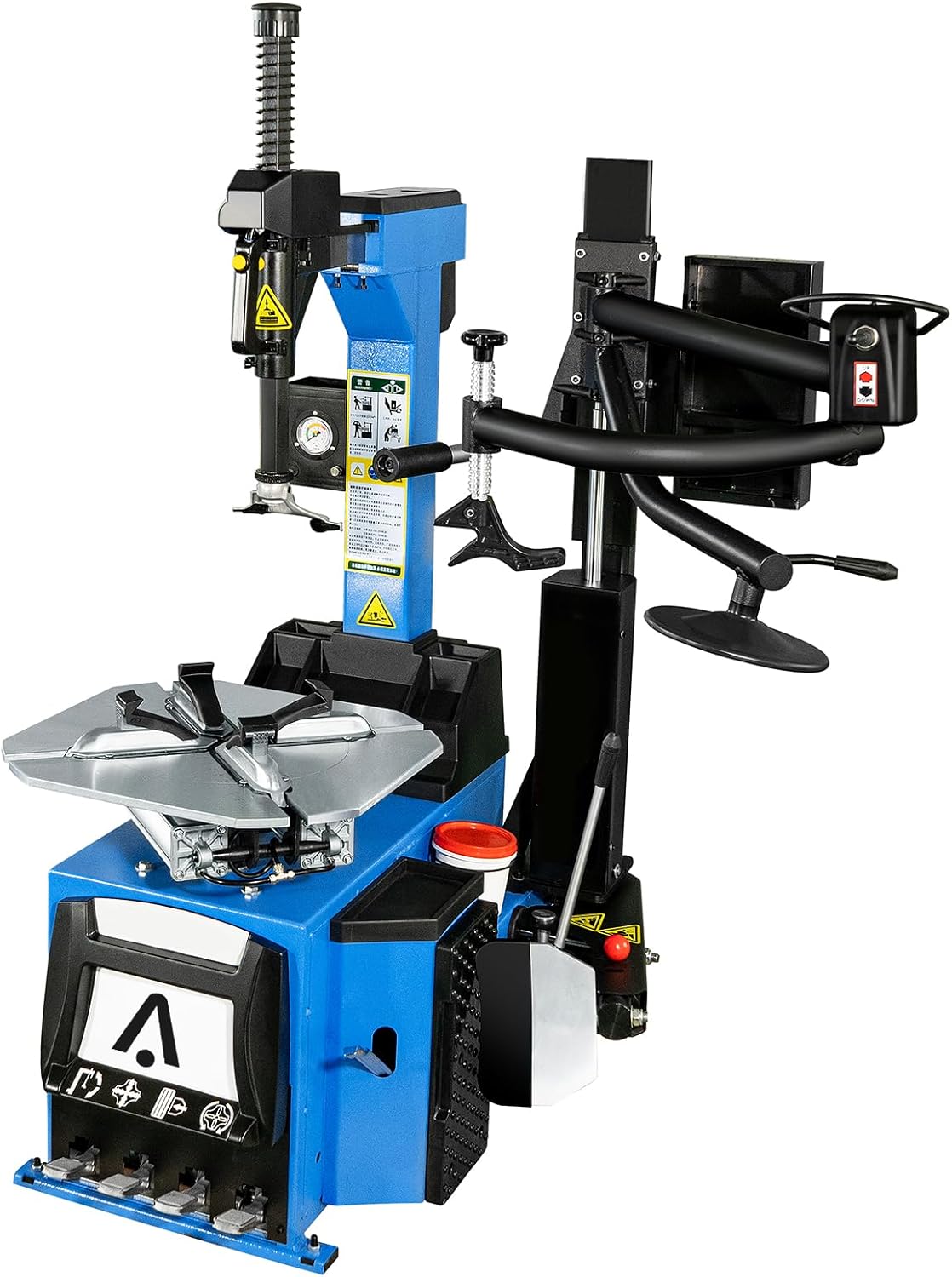 Tire Changer Machine with Pneumatic Tilt-back, Rim Clamp 10"-24", for Motorcycle, Car, Truck B6536