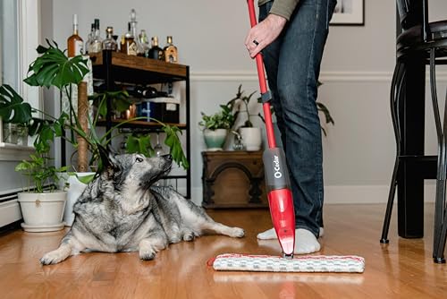 Spray Mop with 3 Extra Refills, Red O505