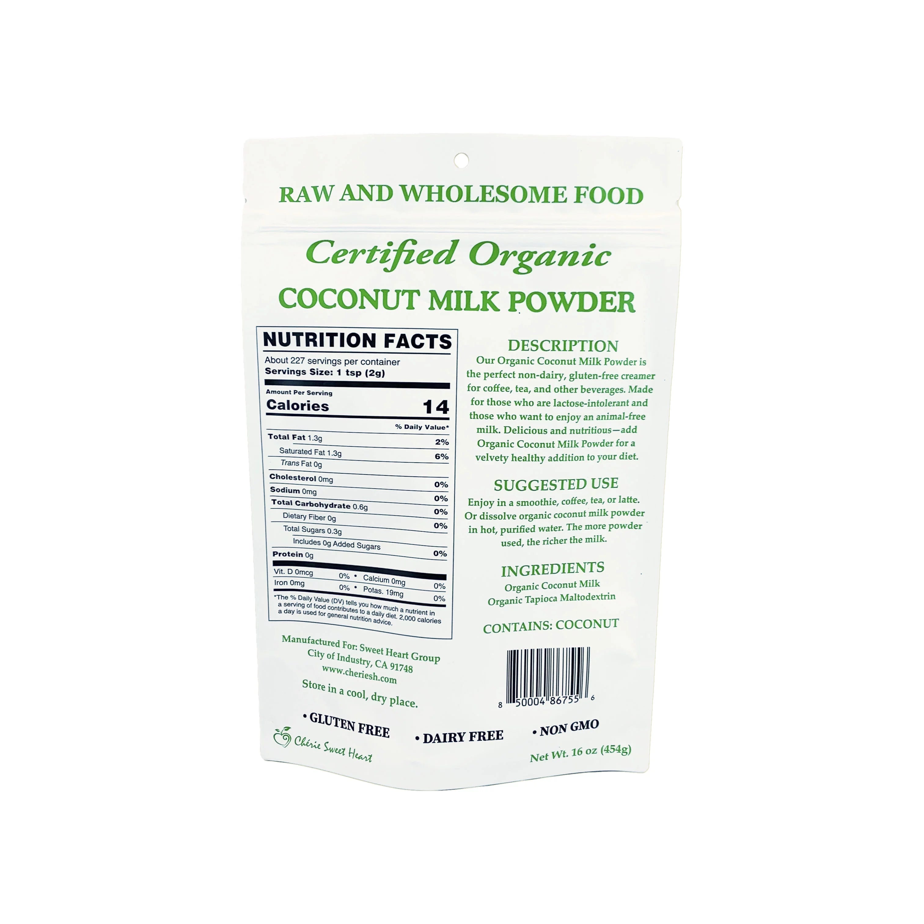 Organic Coconut Milk Powder (2 Pack) T18288