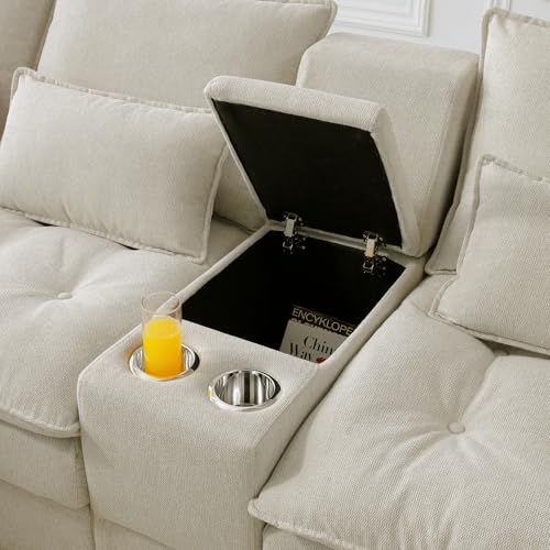 Modular Sectional Sofa with Ottoman, U-Shaped Lounge Couch H930