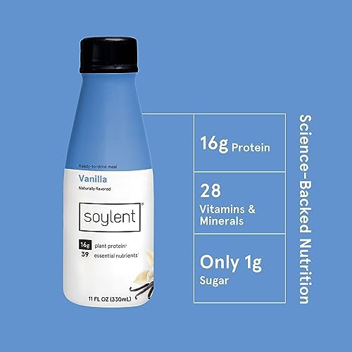 Gingerbread Meal Replacement Shake, Plant Based Protein Drink, 11oz (12 Pack) B2352