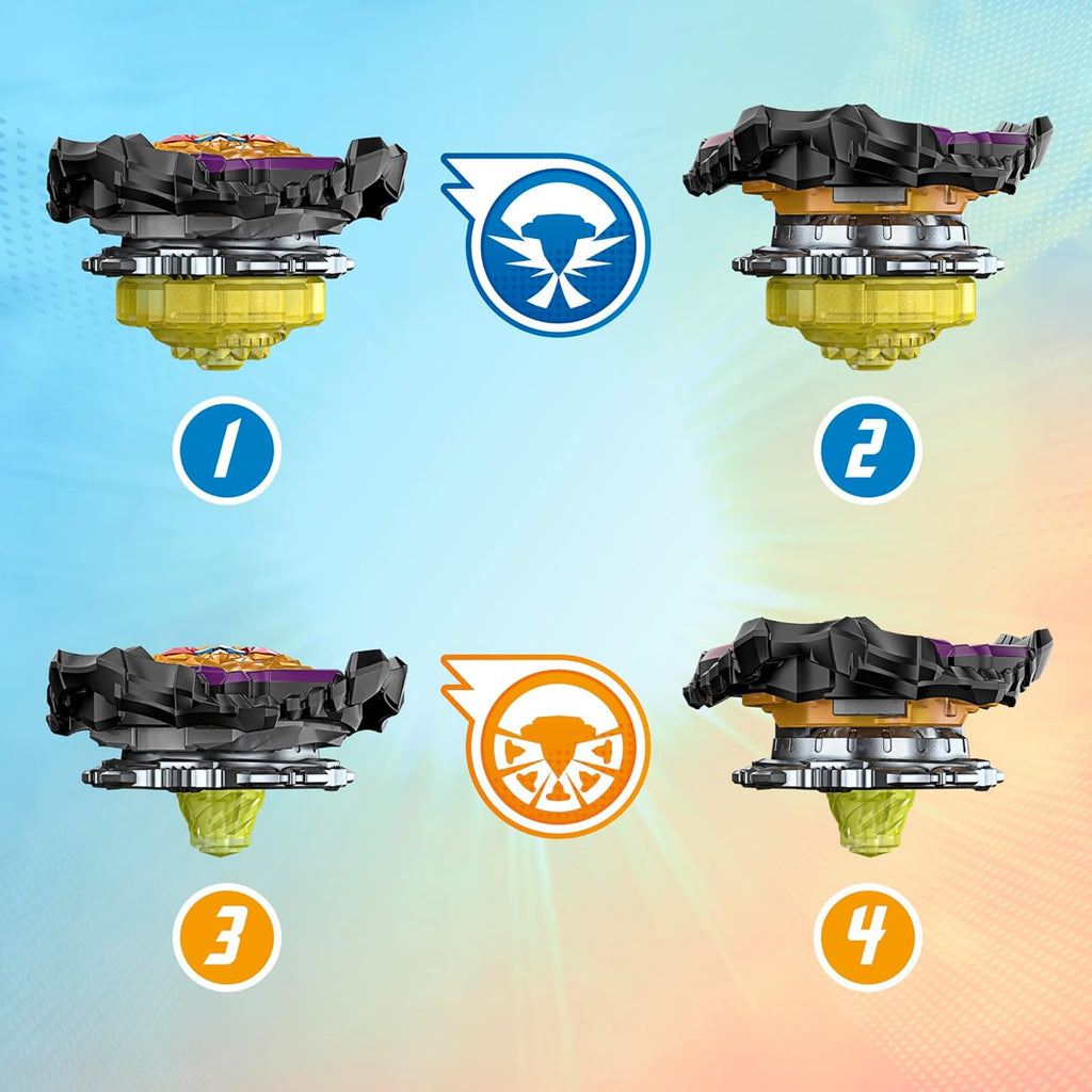Spinning Tops Battle Set with Stadium and 2 Launchers, Toys for Ages 8 and Up Z3444