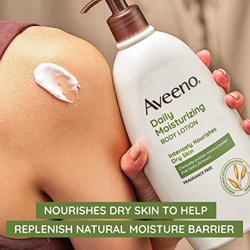 Fragrance-Free Daily Moisturizing Lotion with Prebiotic Oat for Dry Skin, 18 fl. oz L4839