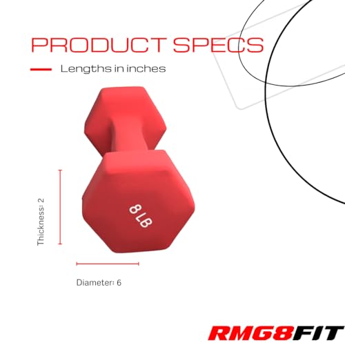 Neoprene Coated Dumbbell Hand Weight Pairs for Home Gym Exercise Z44294