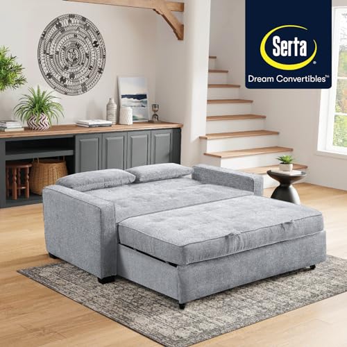 Convertible Sleeper Sofa, Queen Size, Navy Q5867