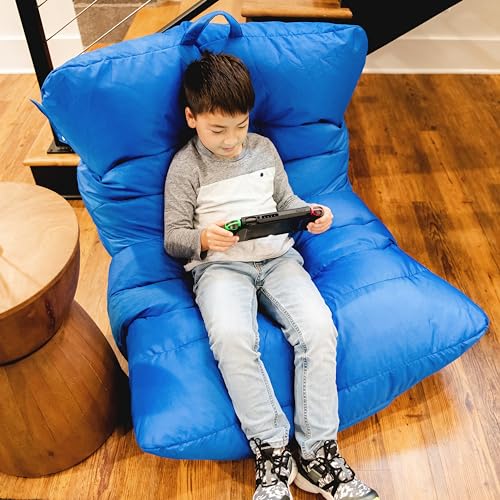 Dorm Bean Bag Chair with Drink Holder and Pocket, 3 feet R2503