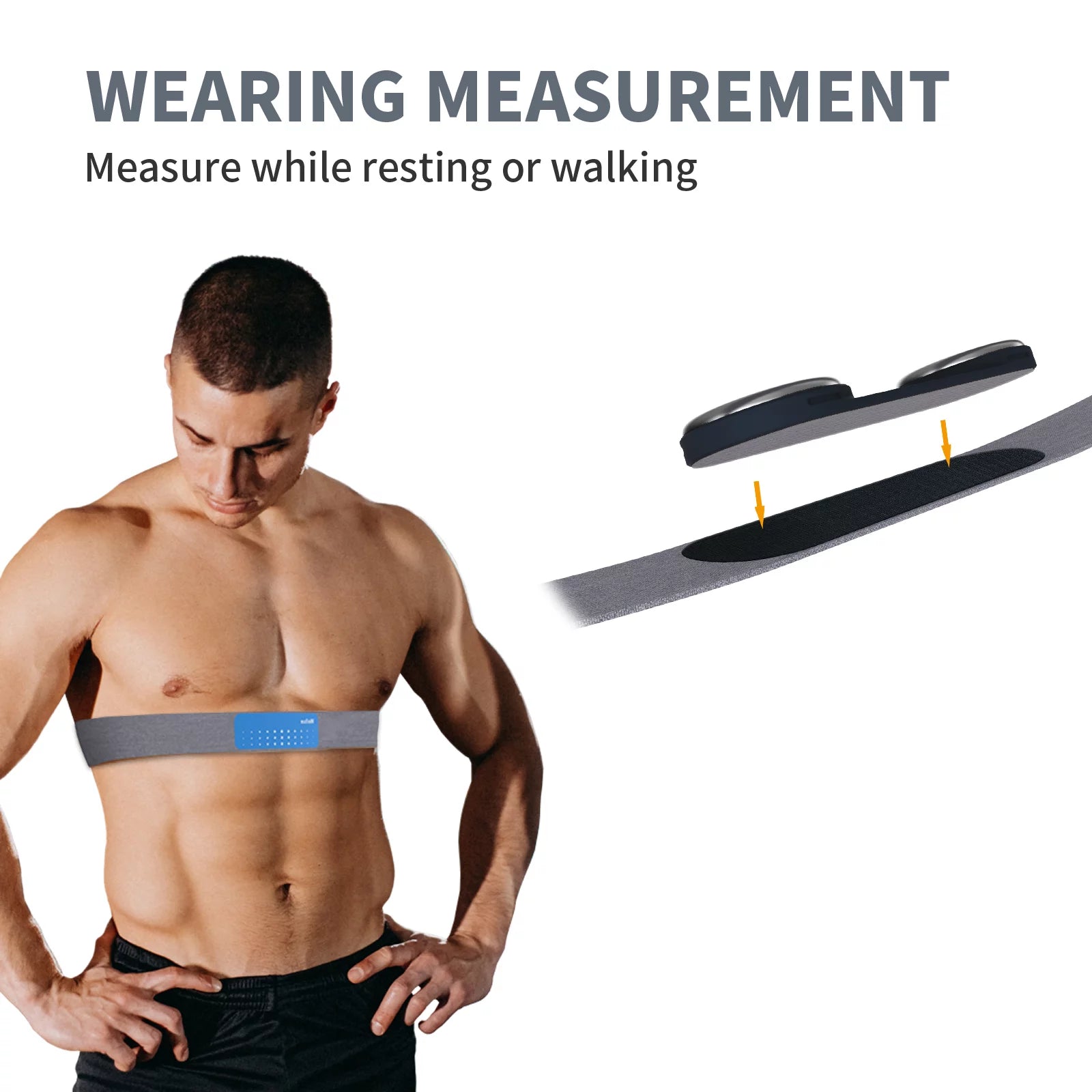 Portable Heart Health Monitor with Chest Strap and Heart Rate Tracker B3644