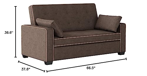 Convertible Sleeper Sofa, Queen Size, Navy Q5867