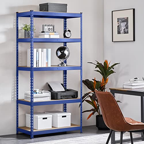 5-Tier Adjustable Metal Shelving Unit for Garage, Pantry, and Warehouse M7734