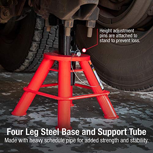 10-Ton Pin Type Jack Stands, Pair I9664