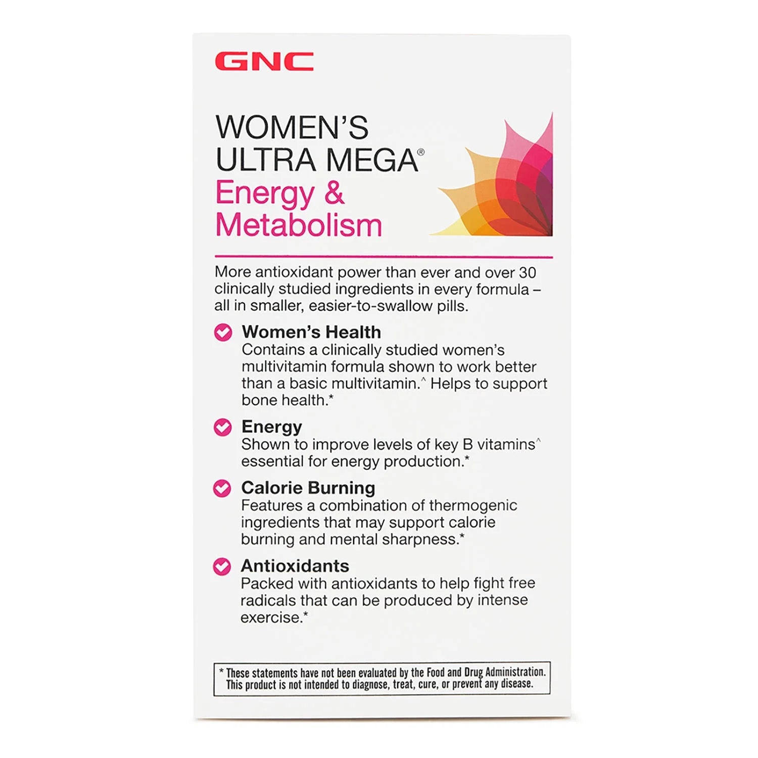 Women's Energy & Metabolism Multivitamin, 180 Count Z6993