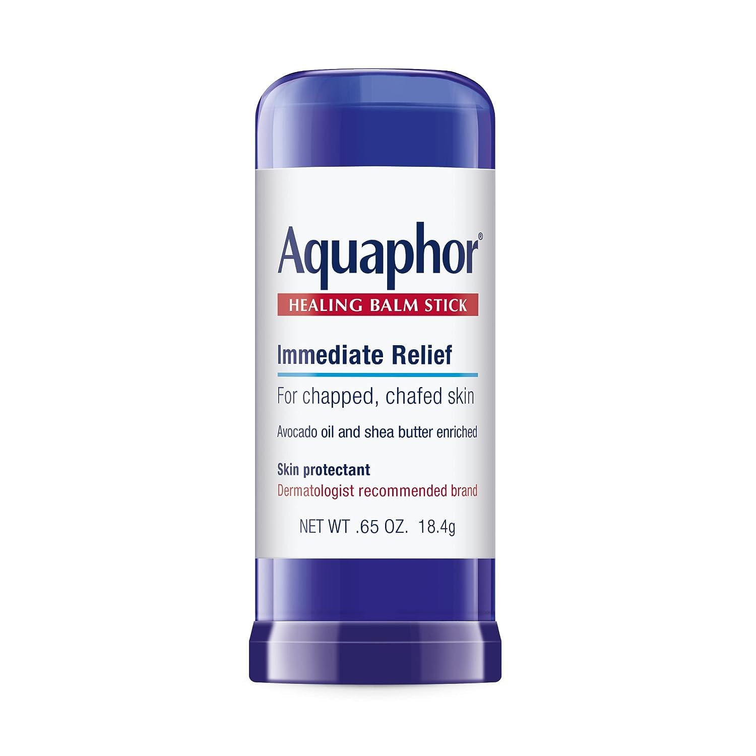 Aquaphor 0.65 Oz Stick Shea Butter Healing Balm Stick, Skin with Avocado Oil, 1 Count (Pack of 1)