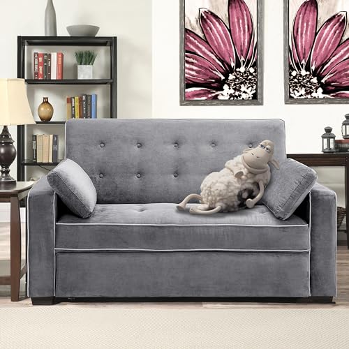 Convertible Sleeper Sofa, Queen Size, Navy Q5867