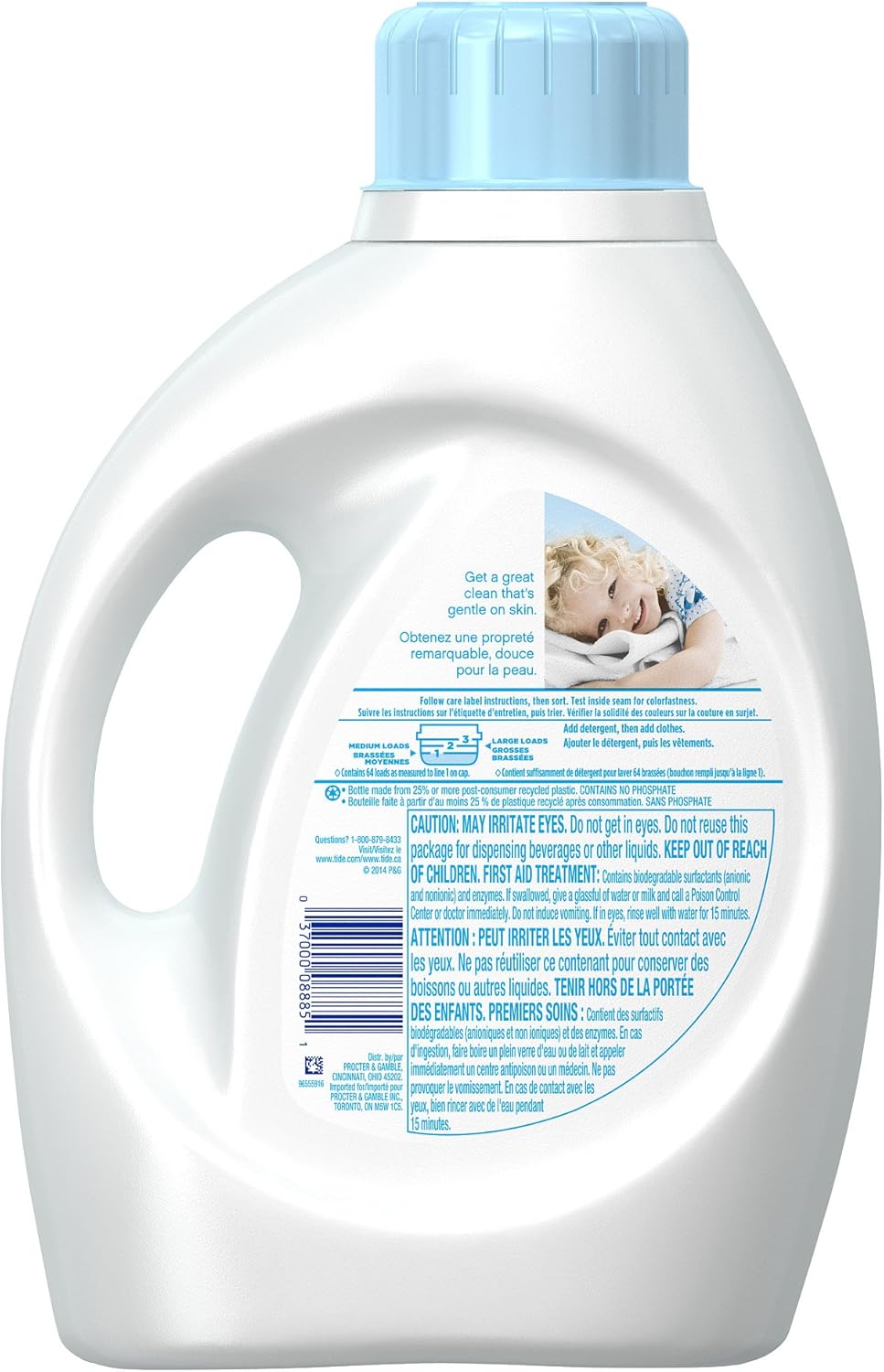 Free and Gentle Liquid Laundry Detergent, 100 oz, 64 loads Q5017