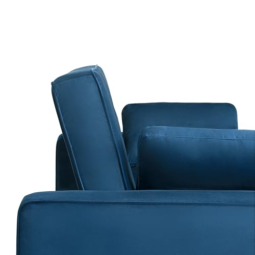Convertible Sleeper Sofa, Queen Size, Navy Q5867
