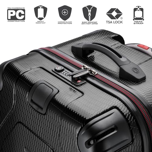 Hardside Polycarbonate Suitcase with Spinner Wheels, 30" Trunk Luggage R56118