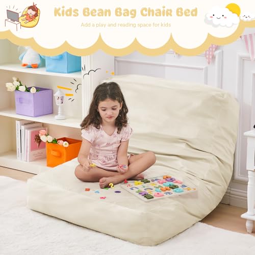 Giant Bean Bag Chair Convertible Bed with Microfiber Cover X2136