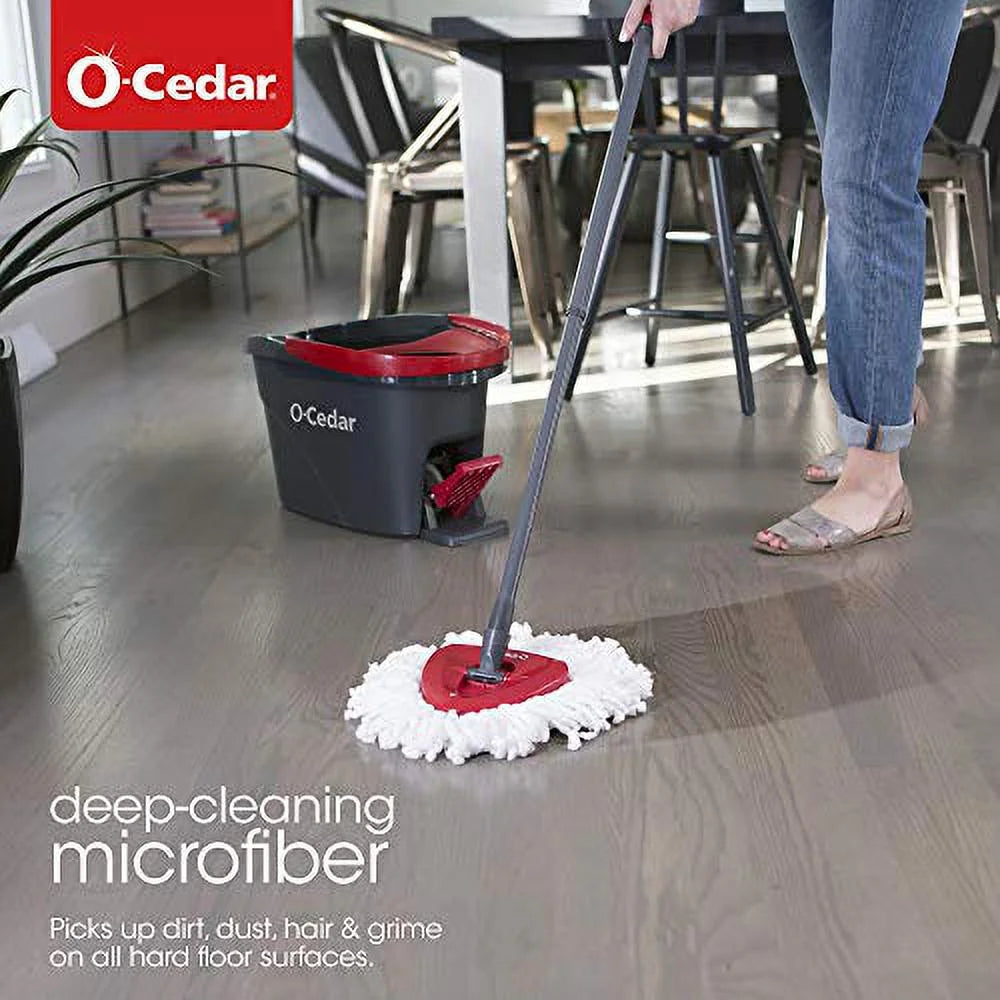 Microfiber Spin Mop with Bucket Floor Cleaning System T1385