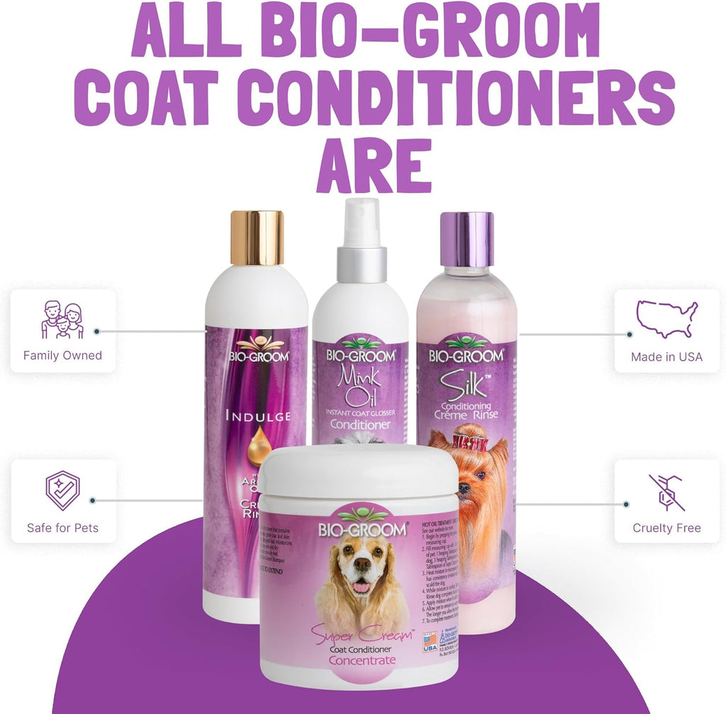 White Shampoo and Silk Creme Rinse Conditioner for Dogs and Cats, Sensitive Skin, 12 Fl Oz S517