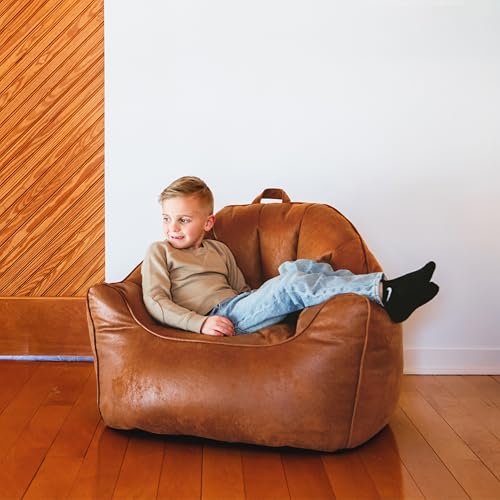 Dorm Bean Bag Chair with Drink Holder and Pocket, 3 feet R2503