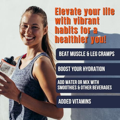 Electrolyte Powder Hydration Supplement Drink Mix, Unflavored, 50 Servings X25030