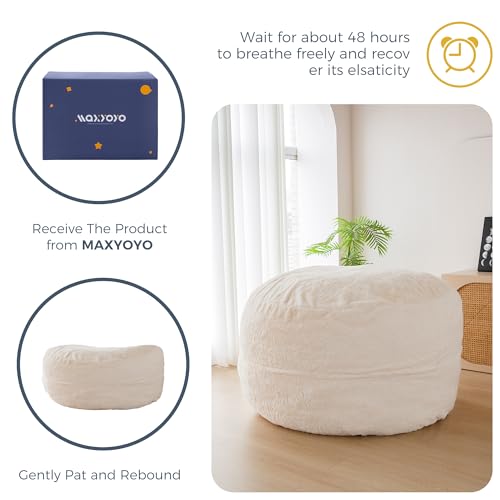 Giant Bean Bag Chair Bed for Adults, Convertible Floor Sofa Mattress R473823