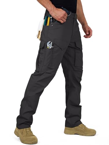 Men's Tactical Cargo Pants with Stretch Ripstop Fabric L859