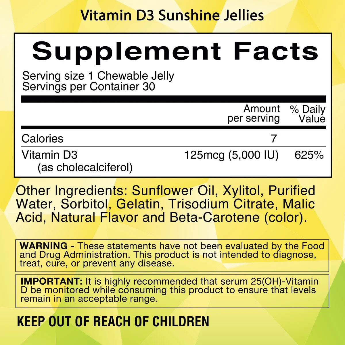 Vitamin D3 Jellies M3636