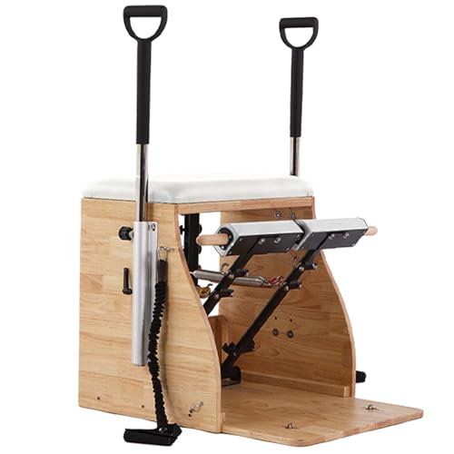 Pilates Chair, Pilates Reformer Machine,Split-Pedal Stability Combo Chair with Handles,Pilates Equipment for Home and Studio Use
