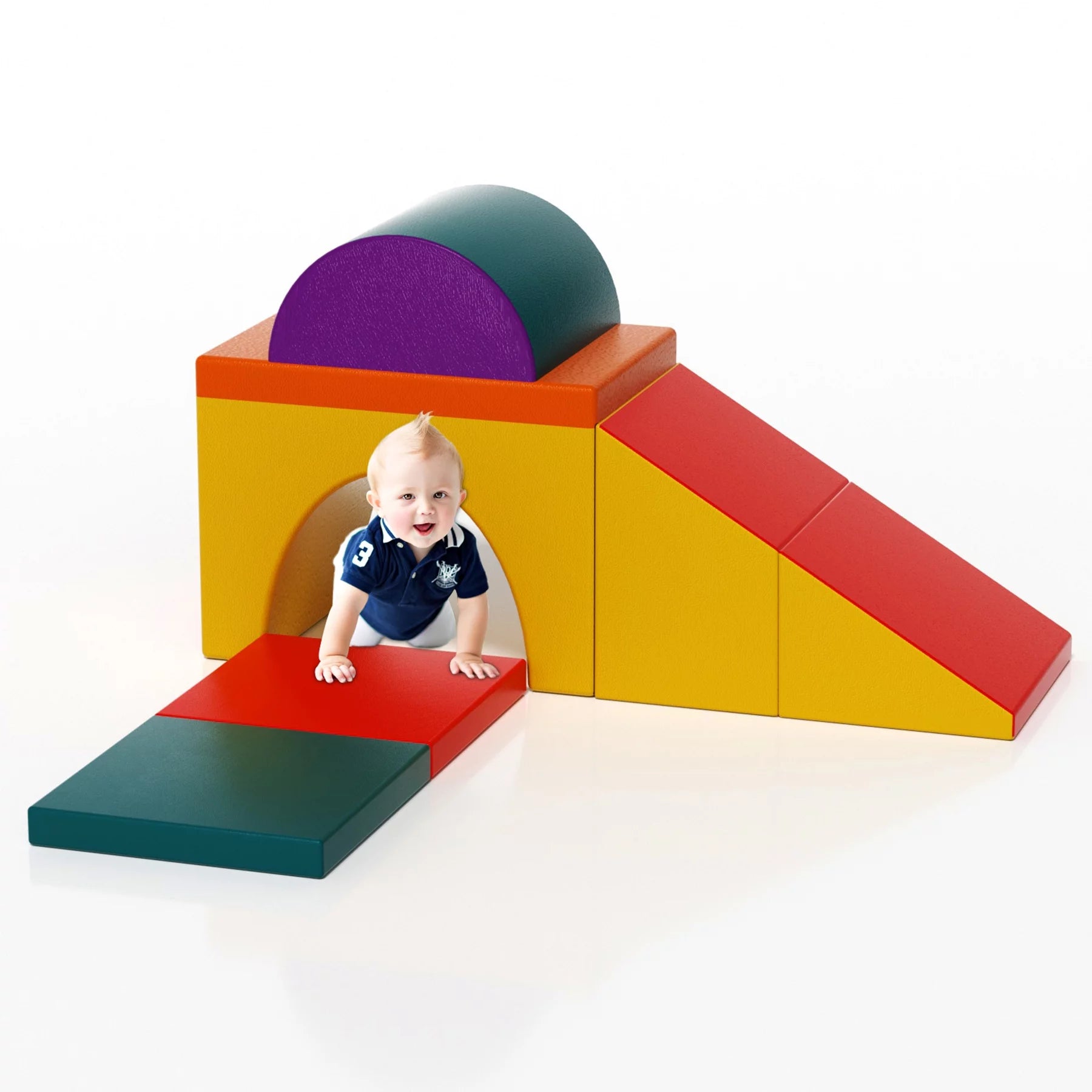 Kids Climbing Toys for Toddlers 1-3, Soft Foam Blocks Indoor Playset V685
