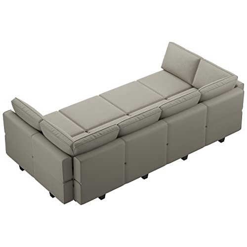 Modular Velvet Sectional Sofa with Chaise Lounge and Storage X4138