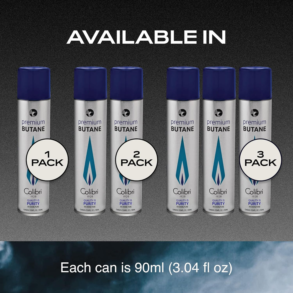 Butane Fuel Refill for Lighters, 90ml Cans, Pack of 2 F5870