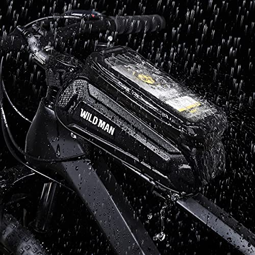 Waterproof Bicycle Front Frame Bag with Touch Screen Phone Holder A3953