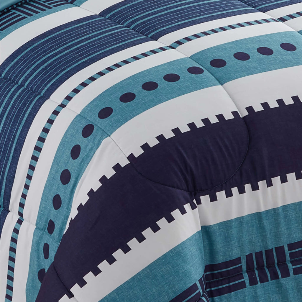 Queen Bed in a Bag Comforter & Sheet Set, 7 Piece U47406