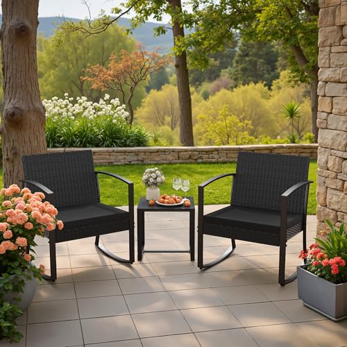 Outdoor Bistro Set 3 Piece with Cushions and Table C662