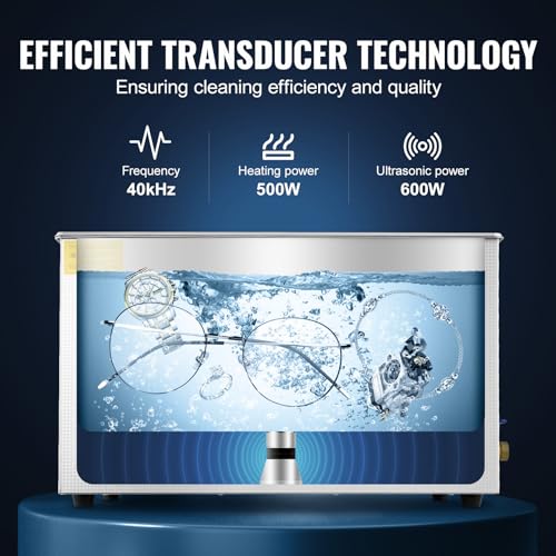 Ultrasonic Cleaner 15L with Digital Timer and Heater E27952